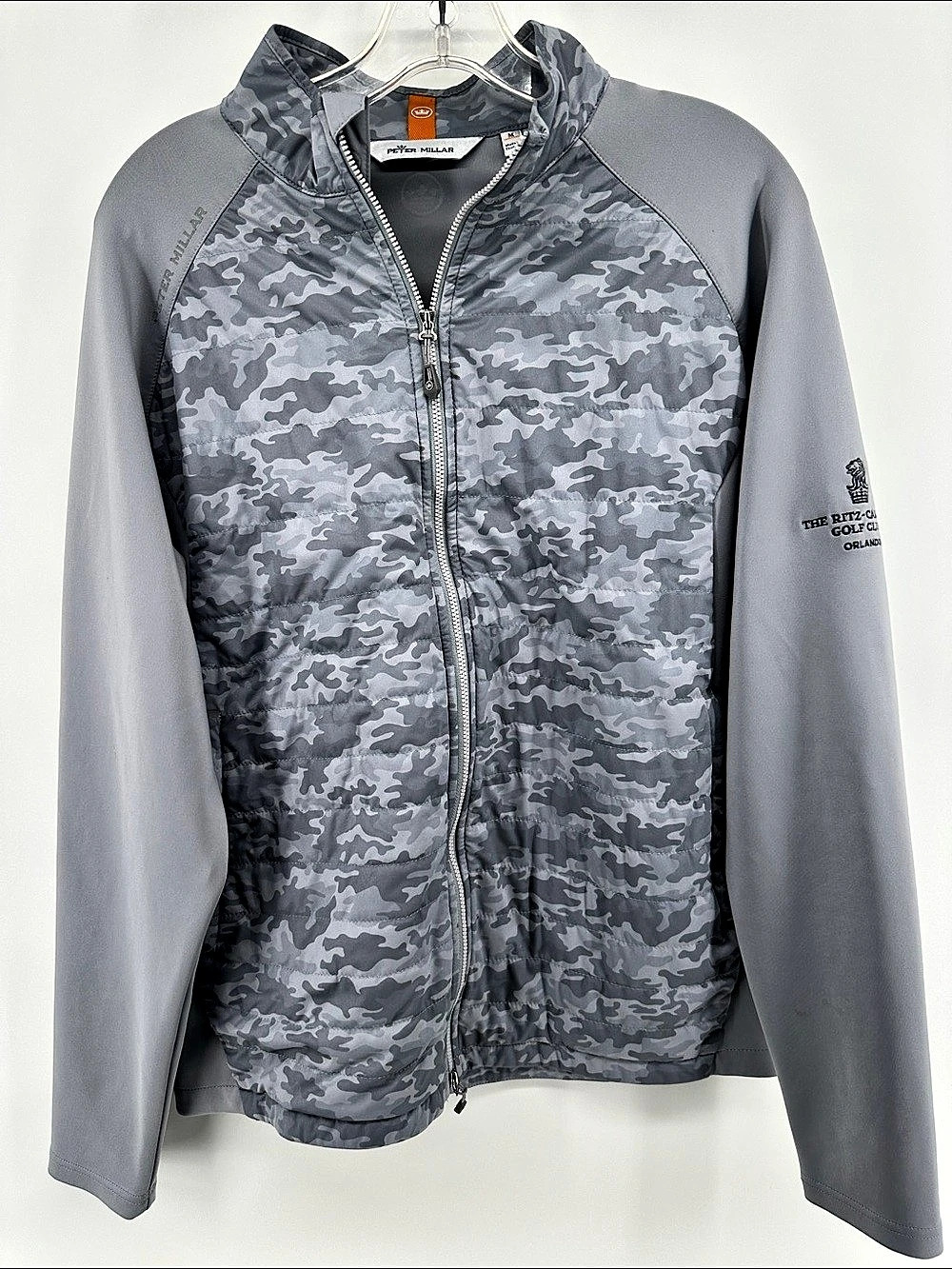 Peter Millar Merge Hybrid Jacket Men's Camo Gray Size Medium
